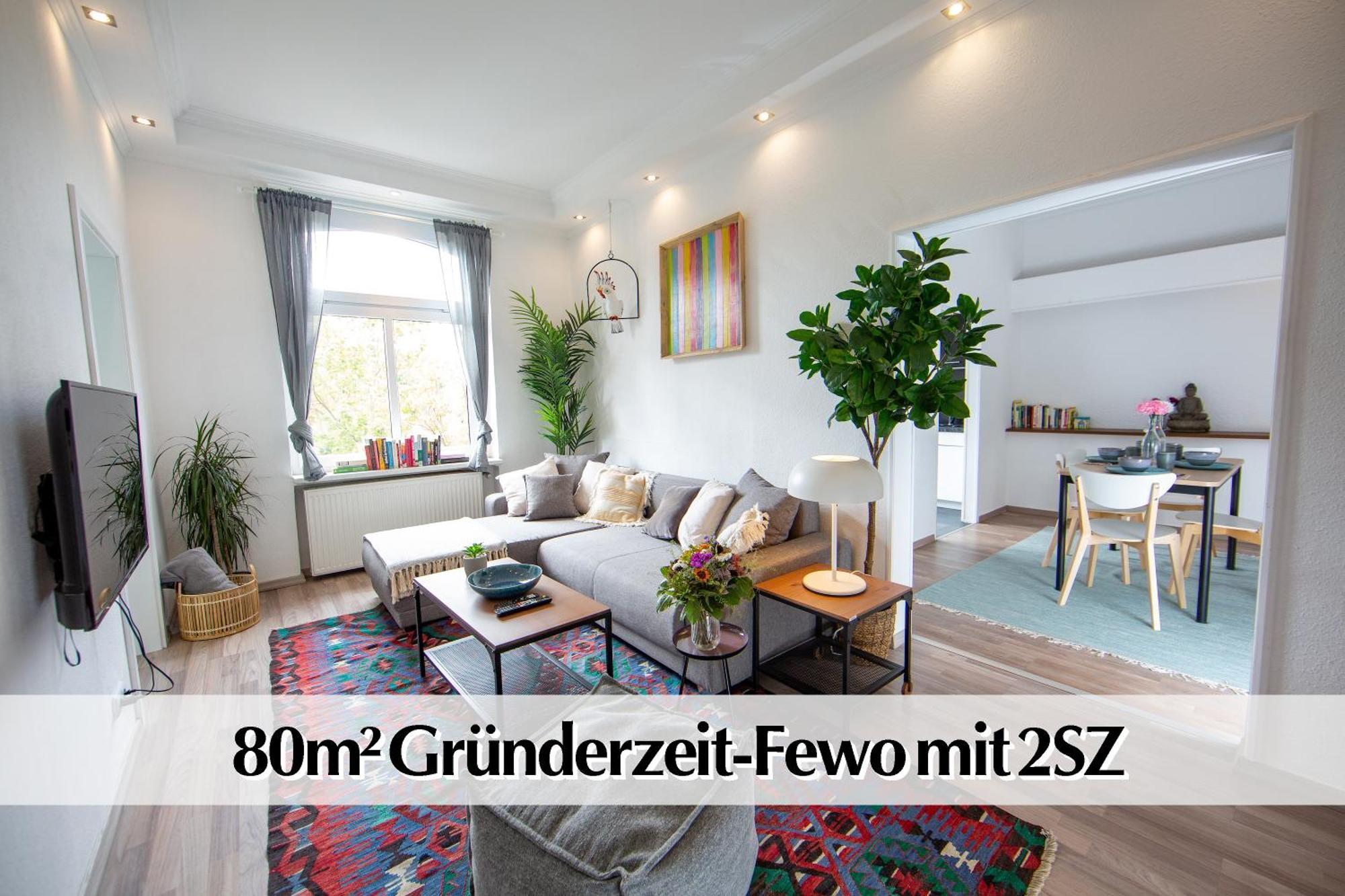 Schicke 80m2 3R Wohnung im Herzen Erfurts inkl Parkplatz Exterior foto